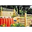 T & J Sichtschutzelement Maxi Massiv (180 x 90 cm, Holz, Mit Ornament-Gitter, KDI Grün) | BAUHAUS