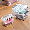 Sunware Aufbewahrungsbox Q-Line (L x B x H: 20 x 15 x 6 cm, Kunststoff, Transparent, Farbe Griff: Schwarz) | BAUHAUS