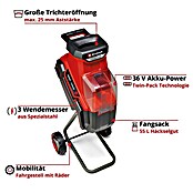 Einhell Power X-Change 18V Akku-Häcksler Redaxxo 36/25 (Max. Aststärke: 2,5 cm) | BAUHAUS