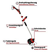 Einhell Power X-Change 18V Akku-Rasentrimmer GE-CT 18/33 Li-Solo (18 V, Li-Ionen, Ohne Akku) | BAUHAUS