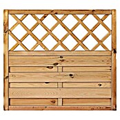 T & J Sichtschutzelement Maxi Massiv (100 x 90 cm, Holz, Mit Ornament-Gitter) | BAUHAUS