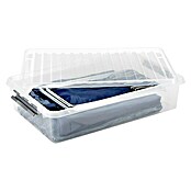 Sunware Aufbewahrungsbox Q-Line (L x B x H: 80 x 50 x 18 cm, Kunststoff, Transparent)