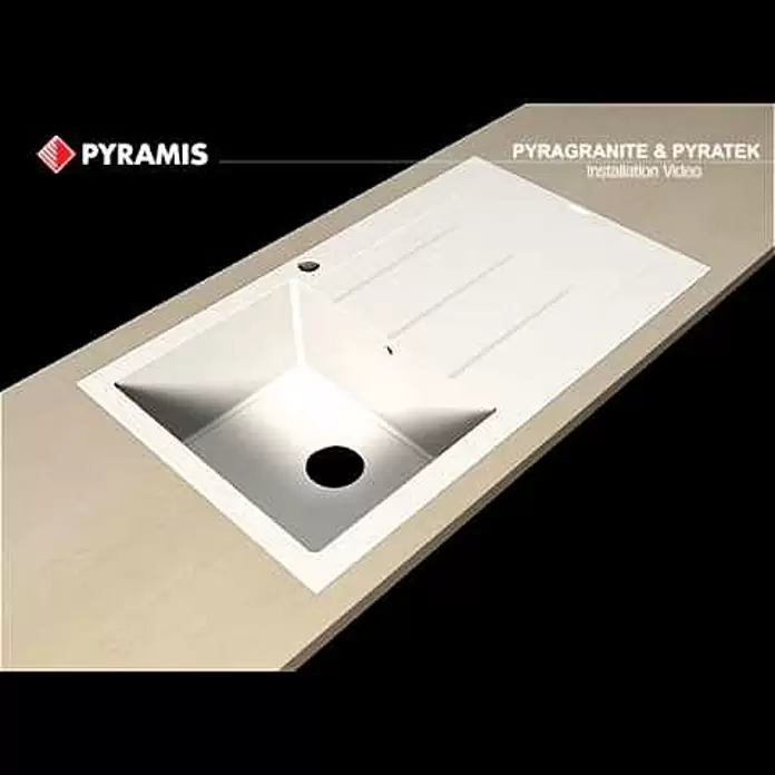 Pyramis Einbauspüle Athlos - 86 x 50 cm, Carbon - PYRAMIS PYRAGRANITE-PYRATEK INSTALLATION