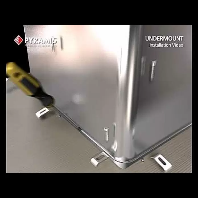 Pyramis Einbauspüle Iris - 18 x 30,4 cm, Edelstahl - Pyramis Undermount Sink Installation Video