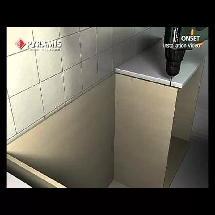 Pyramis Einbauspüle International80 x 60 cm, Edelstahl - Pyramis Onset Sink Installation Video