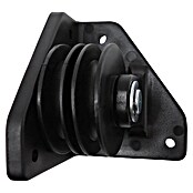 Micel Polea TLD20 (L x An x Al: 73 x 73 x 80 mm, Negro, Específico para: Dos cuerdas de 8 mm) | BAUHAUS