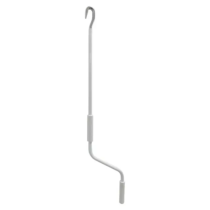 Micel Manivela - Largo: 1.500 mm, Blanco - Varilla blanca para persianas venecianas con gancho metálico para abrir y cerrar fácilmente las persianas. Accesorio práctico para el hogar.