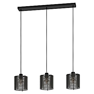 Elgo Lámpara colgante Segovia (120 W, L x An x Al: 18 x 88 x 110 cm, Negro, Negro, E27)