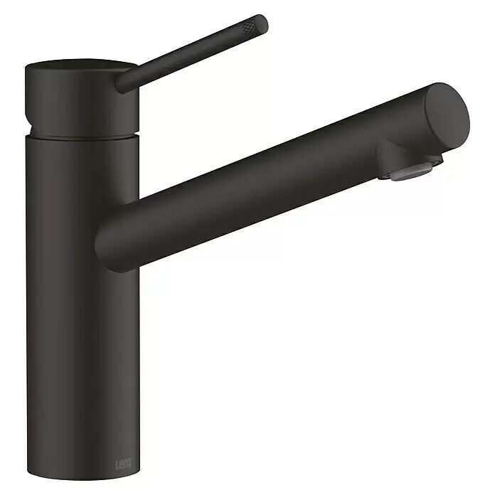 Lenz Spültischarmatur Ira - Schwarz, Matt - Moderne mattschwarze Einhebel-Mischbatterie.