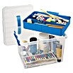 Sunware Aufbewahrungsbox Q-Line (L x B x H: 40 x 30 x 26 cm, Kunststoff, Transparent/Blau) | BAUHAUS