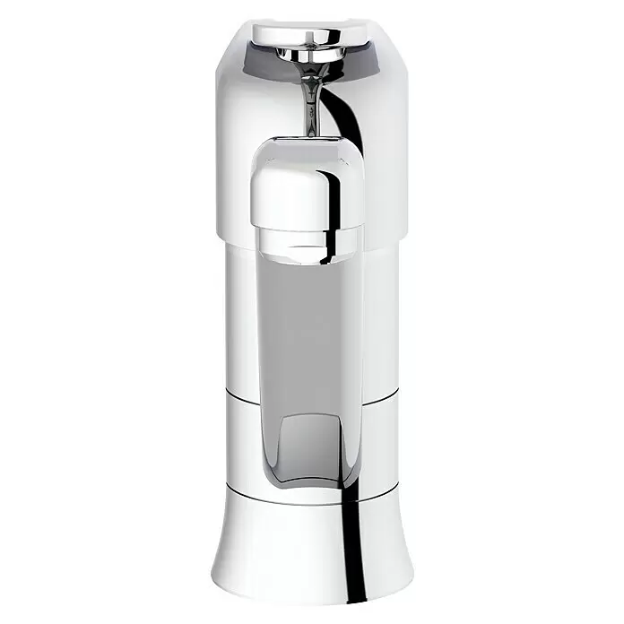 Lenz Spültischarmatur Kela - Niederdruck, Chrom, Glänzend - Polierte Chrom-Kaffeemaschine mit modernem, elegantem Design und Ausgießer.