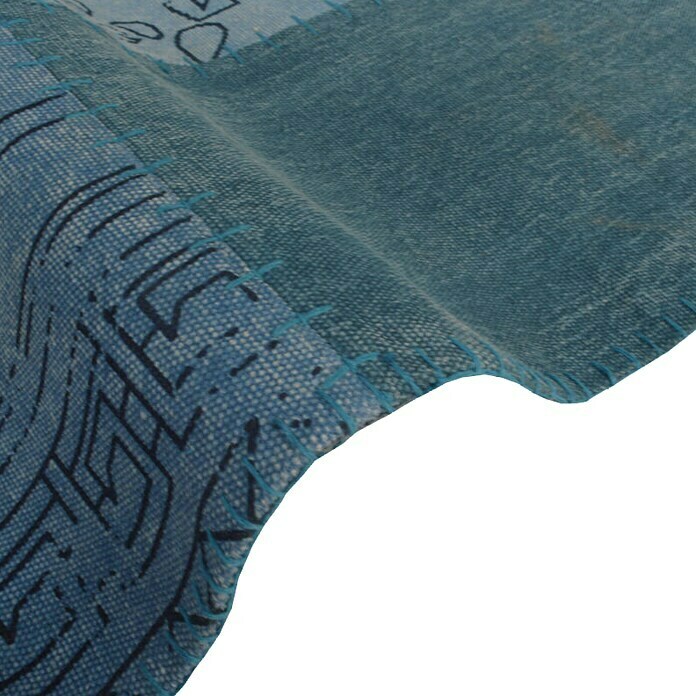 Kayoom Flachgewebeteppich Lyrical (Multi/Blau, 150 x 80 cm)