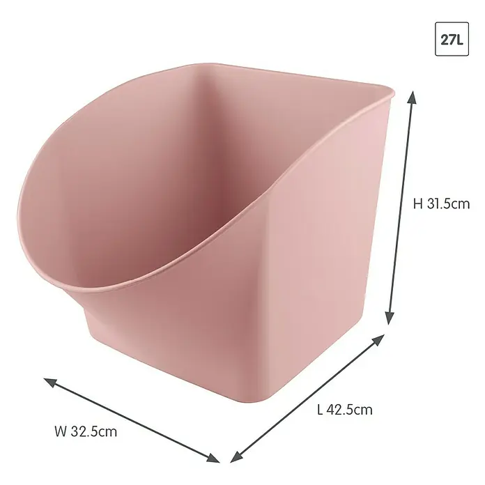 Sunware Aufbewahrungsbox Spielzeugbox - L x B x H: 42,5 x 32,5 x 31,5 cm, Fassungsvermögen: 27 l, Rosa - Rosa Kunststoffbehälter mit den Maßen H 31,5cm, L 42,5cm und B 32,5cm. Fassungsvermögen: 27 Liter.