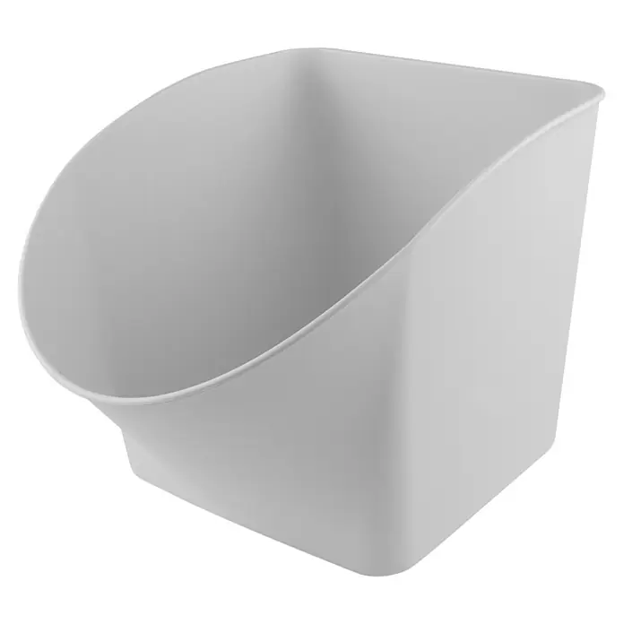 Sunware Aufbewahrungsbox Spielzeugbox - L x B x H: 42,5 x 32,5 x 31,5 cm, Fassungsvermögen: 27 l, Weiß - Weißer, offener Behälter aus Kunststoff mit abgerundeter Vorderseite, ideal für Büro oder Bad. Praktisch und schlicht designt.