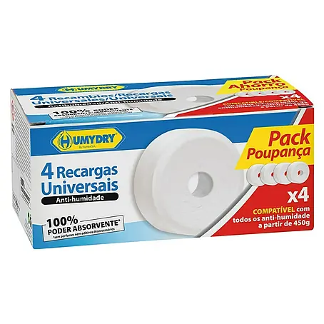 Humydry  Recambio de tableta para el deshumidificador universal