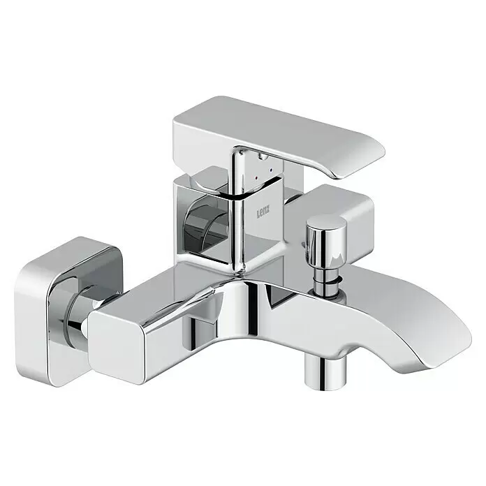 Lenz Milana Badewannenarmatur - Chrom, Glänzend - Glänzende Chrom-Badezimmerarmatur mit Einhebelmischer und Umsteller.