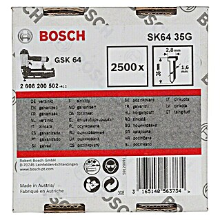 Bosch Nagels 1.6 (Lengte: 35 mm, 2.500 st.)
