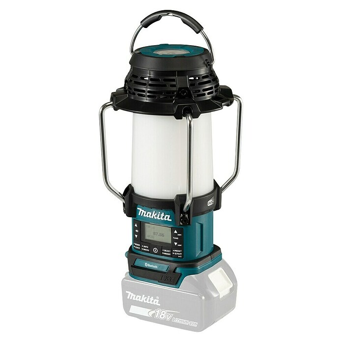 Makita LXT 18V Radio de batería con linterna DMR056 (18 V, Sin batería, Flujo luminoso: 310 lm) | BAUHAUS