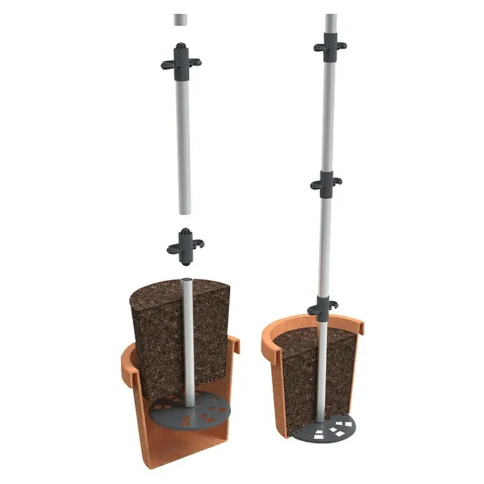 Gusta Garden Rankhilfe Tomato Buddy - Länge: 125 cm, 1 Stk. - Aufbauanleitung für Pflanzenstütze.