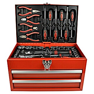 Brüder Mannesmann Caja para herramientas (L x An x Al: 26,5 x 40 x 27,5 cm, 155 pzs.)