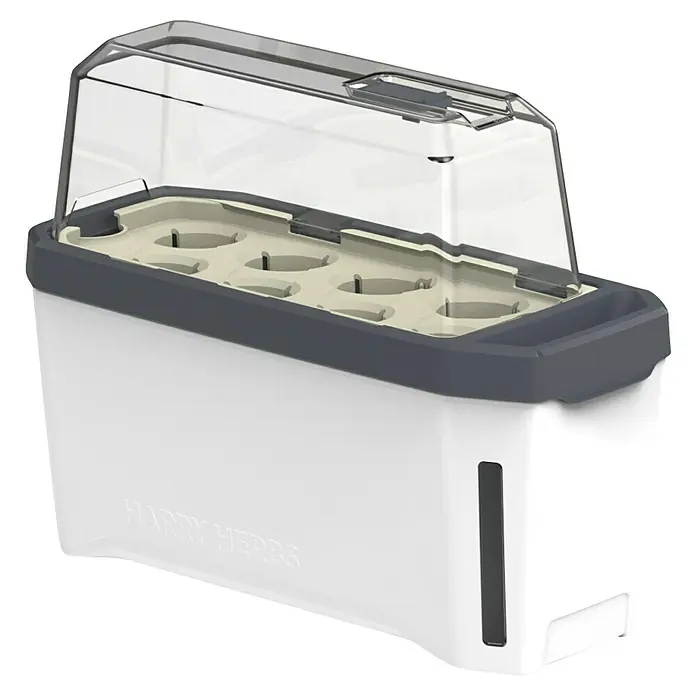 Gusta Garden Kräutertopf Harry Herbs - Kunststoff, Weiß - Das Harry Herbs Indoor-Anzuchtbeet mit transparentem Deckel bietet optimale Bedingungen für die Pflanzenaufzucht in Innenräumen.
