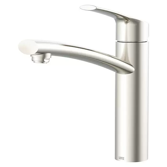 Lenz Spültischarmatur Kimo - Nickel, Matt - Moderne gebürstete Silber-Einhebel-Küchenarmatur von Lenz.