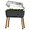 Gusta Garden Hochbeet Sammy Salad (79 x 37,5 x 95 cm, Kunststoff, Anthrazit) | BAUHAUS