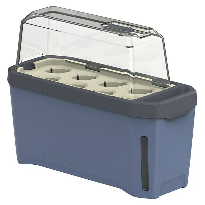 Gusta Garden Kräutertopf Harry Herbs (35,8 x 15 x 25 cm, Kunststoff, Blau) | BAUHAUS