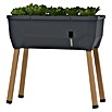 Gusta Garden Hochbeet Sammy Salad (79 x 37,5 x 95 cm, Kunststoff, Anthrazit) | BAUHAUS