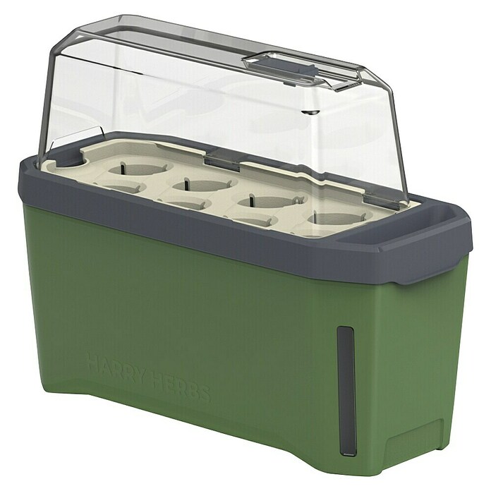 Gusta Garden Kräutertopf Harry Herbs (35,8 x 15 x 25 cm, Kunststoff, Dunkelgrün) | BAUHAUS