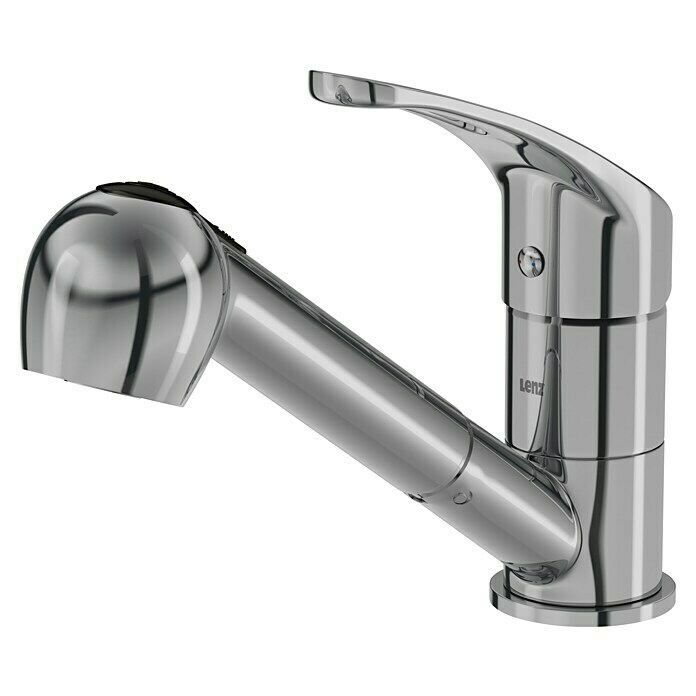 Lenz Spültischarmatur Kela (Hochdruck, Chrom, Glänzend, Mit Handbrause)