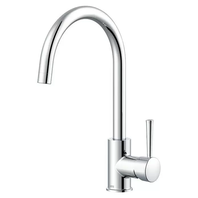 Lenz Spültischarmatur Mana - Chrom, Glänzend - Lenz Spültischarmatur aus poliertem Chrom mit hohem Auslauf und Einhebelgriff.