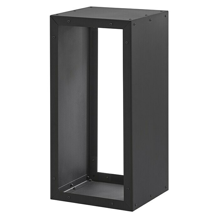 Dolle Leñero Firewood (770 x 380 x 350 mm, Acero, Negro) | BAUHAUS