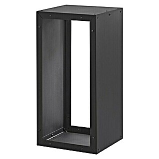 Dolle Leñero Firewood (770 x 380 x 350 mm, Acero, Negro)