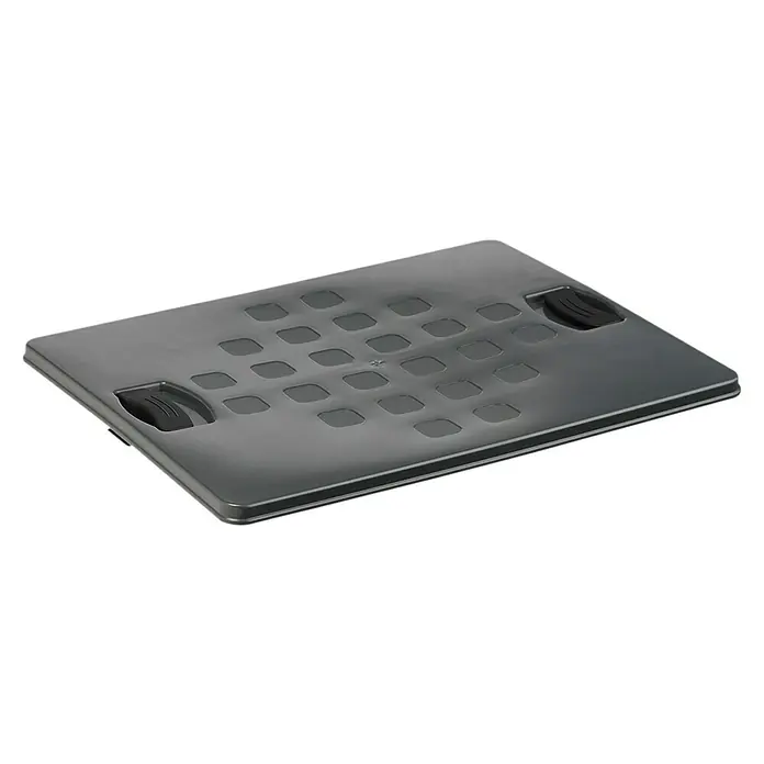 Sunware Deckel Square - L x B x H: 48 x 38 x 2 cm, Passend für: Sunware Aufbewahrungsbox Square, Kunststoff, Anthrazit - Hier ist eine Fußstütze, die im Büro oder zu Hause für Komfort beim Arbeiten sorgt. Die Fußstütze ist einstellbar, um die Haltung zu verbessern.