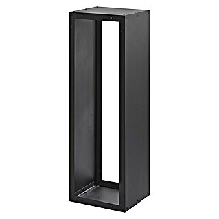 Dolle Leñero Firewood (1.160 x 380 x 350 mm, Acero, Negro)
