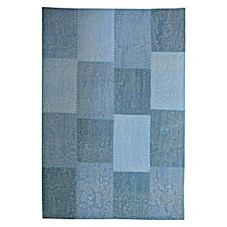 Kayoom Flachgewebeteppich Lyrical 110 (Blau, 290 x 200 cm, 100 % Baumwolle)