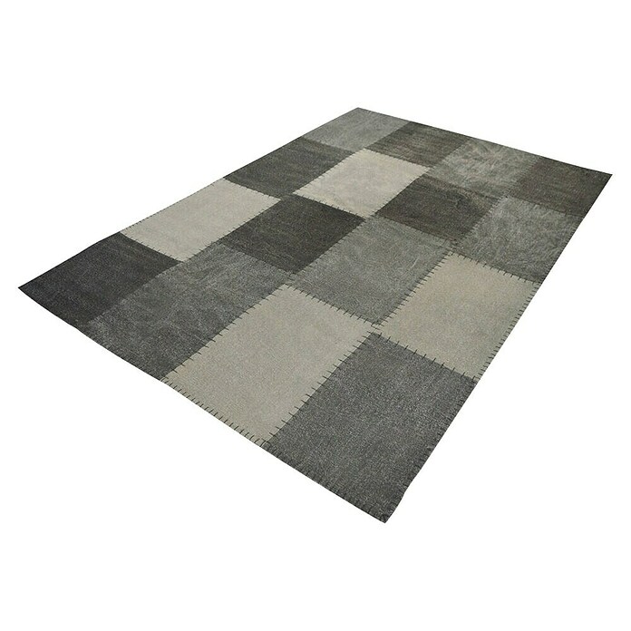 Kayoom Flachgewebeteppich (Grau, 150 x 80 cm)