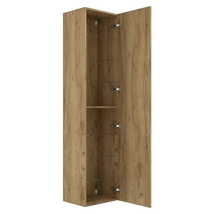 Camargue Espacio Hochschrank40 x 33 x 170 cm, Farbe Griff: Chrom, Doce
