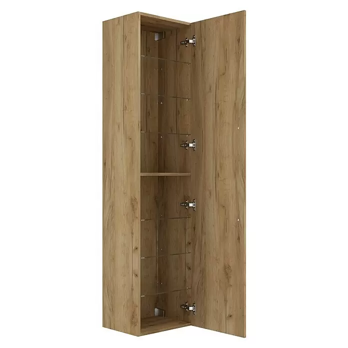 Camargue Espacio Hochschrank40 x 33 x 170 cm, Farbe Griff: Schwarz, Doce