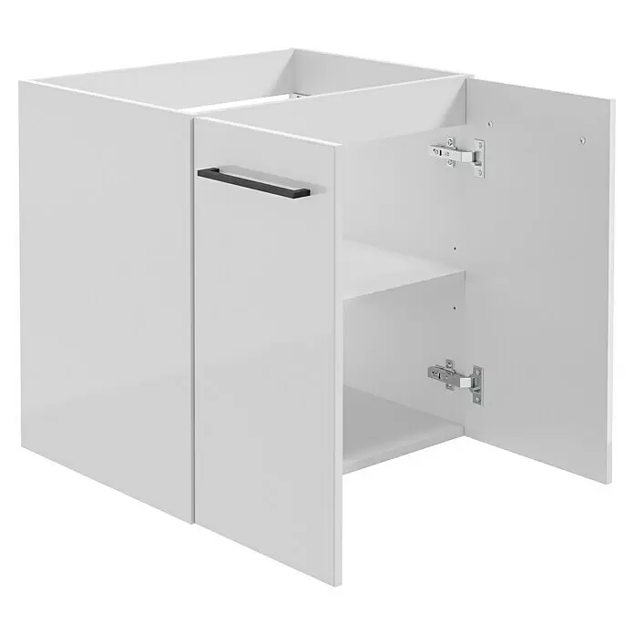 Camargue Espacio Waschtischunterschrank60 x 46 x 60 cm, Farbe Griff: Schwarz, 1 Einlegeboden, Mira