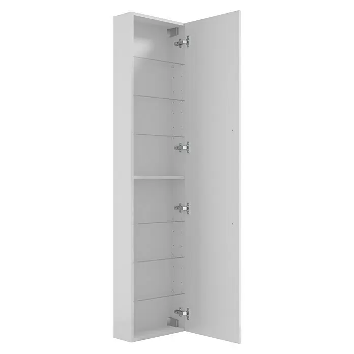 Camargue Espacio Hochschrank40 x 17 x 170 cm, Farbe Griff: Schwarz, Mira