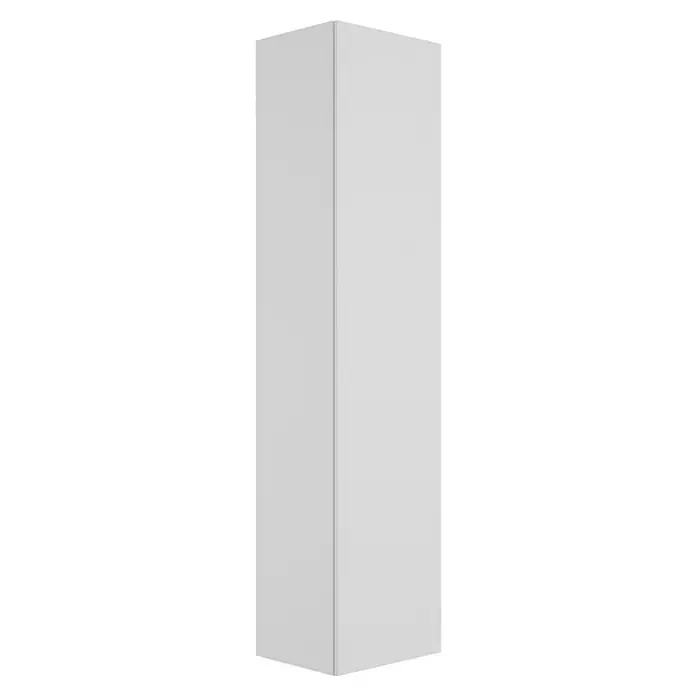 Camargue Espacio Hochschrank - 40 x 33 x 170 cm, Gama weiß matt - Ein hochformatiger, weißer Küchenschrank, der ein minimalistisches und modernes Design für die Aufbewahrung in der Küche bietet.