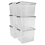 Sunware Set de cajas de almacenaje Comfort Line (L x An x Al: 38 x 50 x 40 cm, Plástico, Transparente, 6 ud.) | BAUHAUS