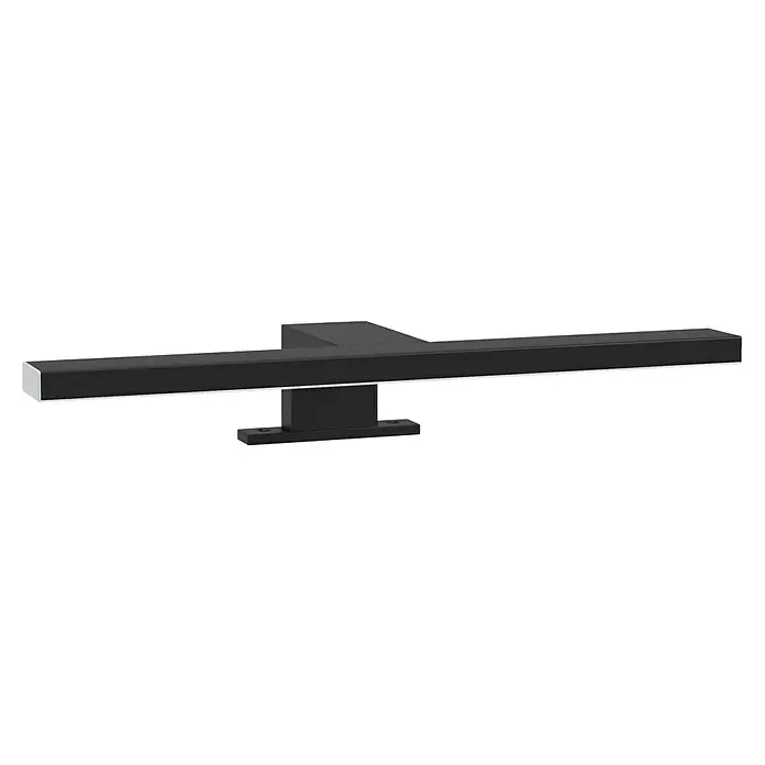 Camargue Espacio LED-Spiegelleuchte Lisa - Farbe Gehäuse: Schwarz - Schwarze LED-Wandleuchte, ideal für Badezimmer und Spiegel. Das Licht ist modern und minimalistisch.