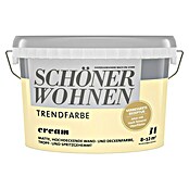 Schöner Wohnen Wandfarbe Trendfarbe (Cream, 1 l, Matt)