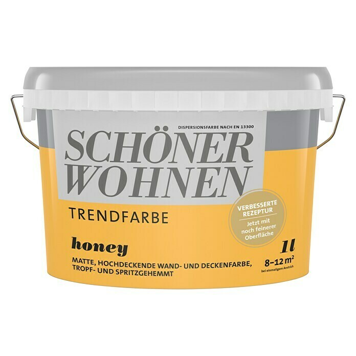 Schöner Wohnen Wandfarbe Trendfarbe (Honey, 1 l, Matt)