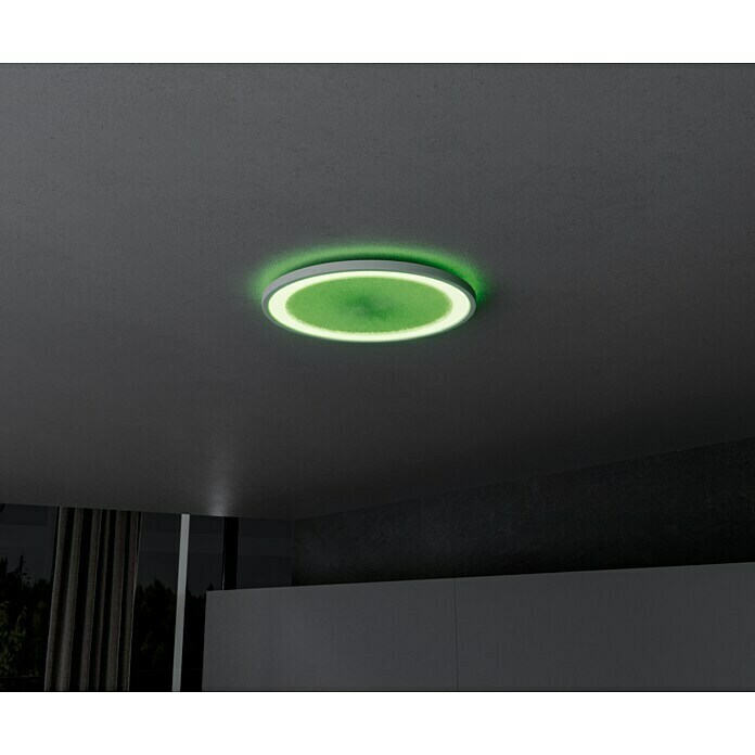 Brilliant LED-Deckenleuchte rund Tanida (22 W, Ø x H: 29,5 x 2,5 cm, Weiß, RGBW) | BAUHAUS