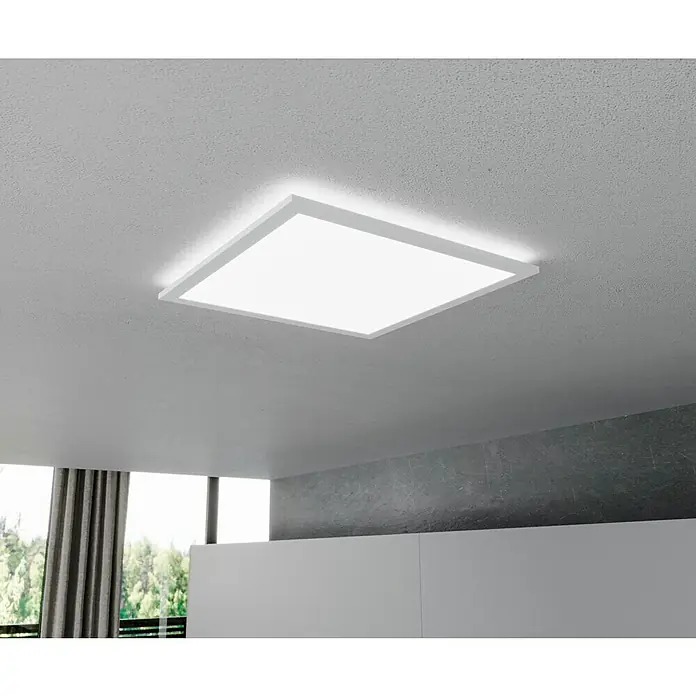 Brilliant LED-Deckenleuchte Tanida - 24 W, L x B x H: 42 x 42 x 2,6 cm, Weiß, Mehrfarbig - Deckenleuchte in quadratischer Form mit hellem Licht für eine moderne Beleuchtung in jedem Raum.