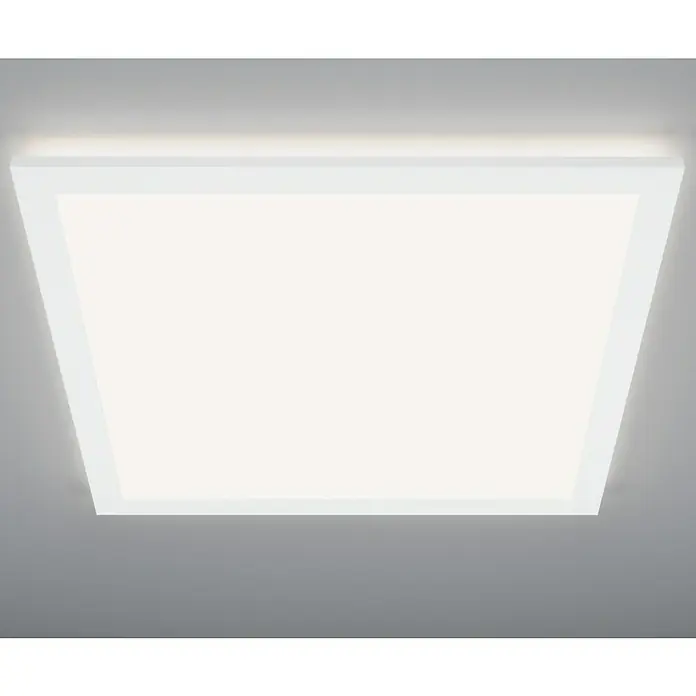 Brilliant LED-Deckenleuchte Tanida - 24 W, L x B x H: 42 x 42 x 2,6 cm, Weiß, Mehrfarbig - Quadratische LED-Deckenleuchte in Weiß, sorgt für helle, gleichmäßige Ausleuchtung und modernes Design. Ideal für Wohn- und Bürobereiche.